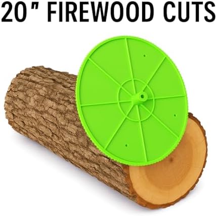 The Mingo Marker Firewood Measuring Tool - Chainsaw Firewood Marking Tool With Marking Wheel - Log Paint Marker -Firewood Measuring Tool For Chainsaw (Mingo Marker With 20" Wheel)