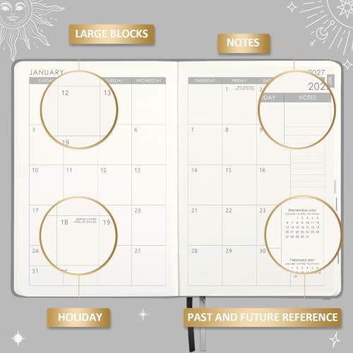 2027 Planner - 2027 Weekly Monthly Planner, 5.75" x 8.25"