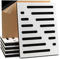 Art3d High-Density Acoustic Panel, Stripe Design, 16 x 12 in, 6-Pack, White