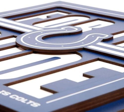YouTheFan NFL Indianapolis Colts Slogan Series 3D Wall Art