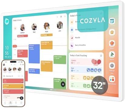 Cozyla Calendar Plus 2: 32" Smart Digital Calendar with Google Play Store