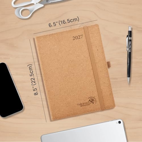 POPRUN 2027 Planner Weekly and Monthly,6.5" x 8.75" Recycled Paper Calendar