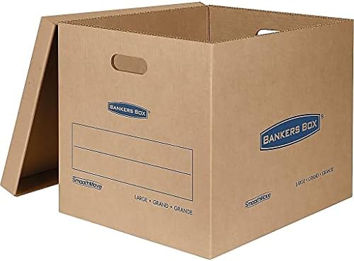 Bankers Box 5-Pack Large Classic Moving Boxes with Reinforced Handles