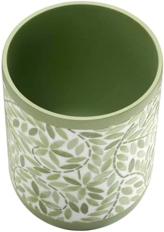Avanti Linens Accessories Bathroom Essentials, Wastebasket, Green