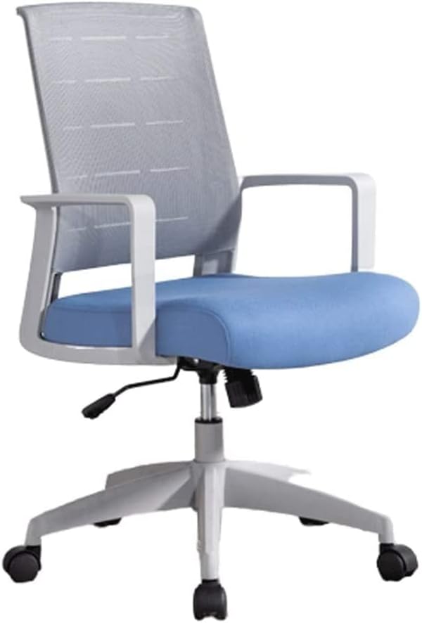 Office Chair Lumbar Reclining Computer Chair Home Study Dormitory Swivel Chair Student Study Mesh Chair Staff Office Chair (Colour: Gray Orange) (Colour: Black) (Gray Blue)