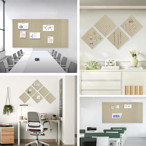 Large Felt Bulletin Board 48" x 24", Tan