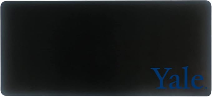 Yale University Classic Cloth Desk Mat, Durable Office Supplies, Non-Slip Base, Responsive Desk Pad with Smooth Cloth Surface, Black