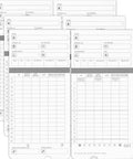 100 Time Cards, Compatible with uPunch HN4000/HN2000/HN2500/HN4500 Clocks