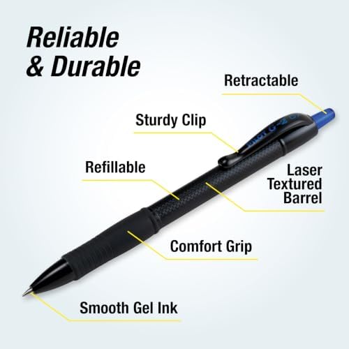 PILOT G2 Edge Blue Pens, 12ct box, Fine Point 0.7 mm