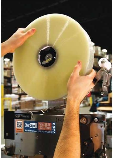 Shurtape HP 200 Medium Duty Hot Melt Shipping and Packaging Tape, For Hand or Automated Sealing, 48mm x 100 Meters Per Roll, Clear, 6-Roll Pack (104483)