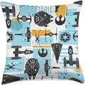 Star Wars Vehicles Millennium Falcon Color Block Throw Pillow