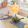 Homespice Denim Braided Table Runner Ideal as Dining Runner, Rect 11x36