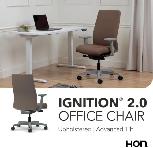 HON Ignition 2.0 Ergonomic Office Chair, Lumbar Support, Desk Chair, Bark