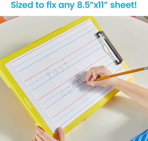 hand2mind Rainbow Writing Slant Boards (Set of 6), Ages 4+