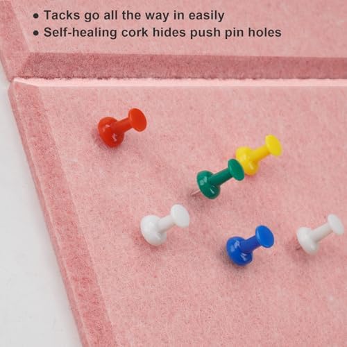 36" x 24" Felt Bulletin Board & Cork Board Alternative, Pink