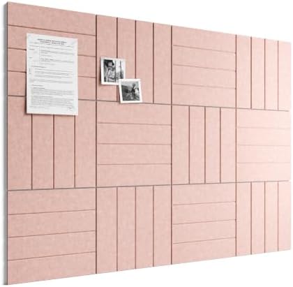 Bumusty 48" x 36" Large Cork Board Alternative, Pink