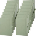 Laumoi 14 Pack Hardcover Lined Journal Notebooks Bulk,Sage Green,A5