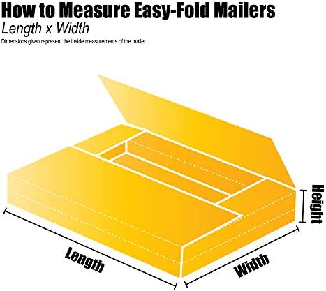 Top Pack Supply Easy-Fold Mailers, 24" x 18" x 2", White (Pack of 50)