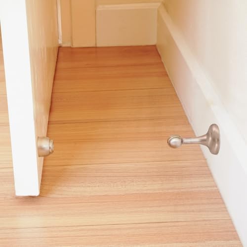 Design House Magnetic Doorstop, Satin Nickel