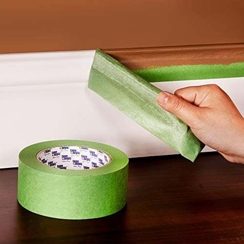 Aviditi Tape Logic 2 Inch x 60 Yards, Premium Green Painter's Tape, Pack of 12 - Great for Painting, Hard to Stick Surfaces, Sharp Paint Lines, Easy Removal and Residue Free