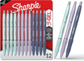 Sharpie S-Gel, Gel Pens, Medium Point (0.7mm), Assorted Fashion Barrels, Black Ink, 12 Count - Office, Teacher, School Supplies (Pack of 12)
