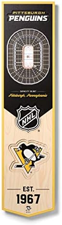 YouTheFan NHL Pittsburgh Penguins 3D 8 x 32 Stadium Banner