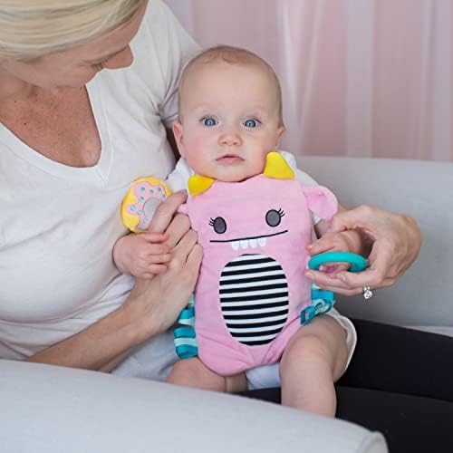 Dr. Brown's Gripebelt Heated Belly Band, Soothe Baby's Tummy with Gentle Warmth and Compression, Monster, 3m+, Pink