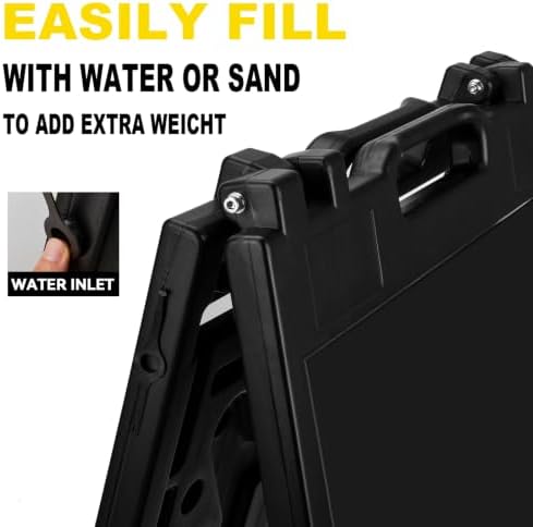 24x36 Inch Black Portable Foldable A Frame Sign Stand