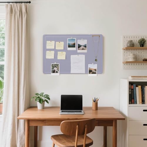 Felt Bulletin Board 24x18 inches, Decorative Pin Board for Home & Office