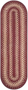 Homespice Autumn Maple Jute Braided Table Runner, Oval 11x36