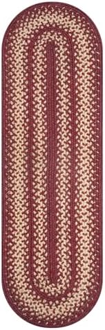 Homespice Autumn Maple Jute Braided Table Runner, Oval 11x36
