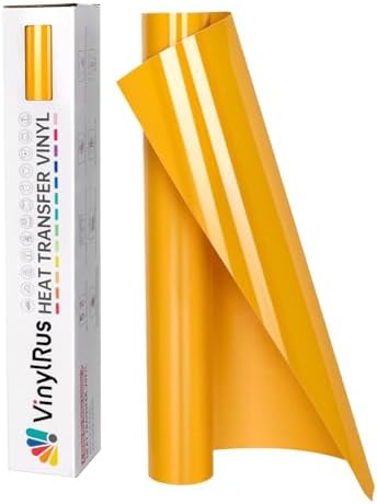 VinylRus Heat Transfer Vinyl, Yellow, 12" x 8ft