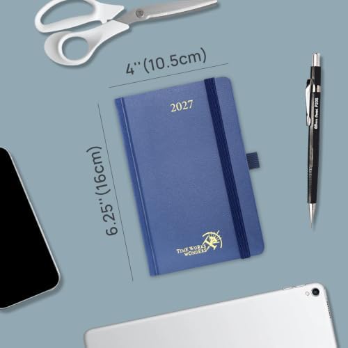 POPRUN Pocket Calendar 2027, Weekly 4" x 6.25" Pocket Calendar for Purse