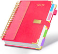 5 Subject Spiral Notebook with Pockets Dividers, 8.5''x11'' 300 Pages