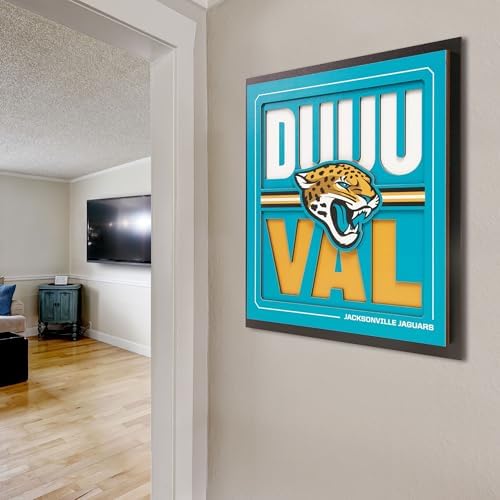 YouTheFan NFL Jacksonville Jaguars Slogan Series 3D Wall Art