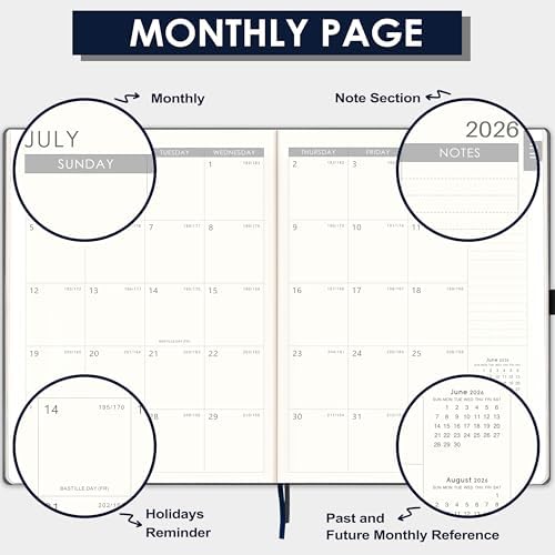 Planner 2026-2027，Planner Weekly and Monthly 2026-2027, Jul 2026 - Jun 2027