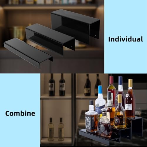 JUESHA 3 Tiers Bar Shelves for Liquor Bottles