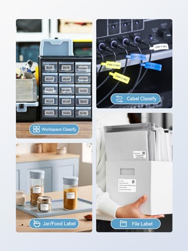 NIIMBOT B1 Label Maker Machine with Tape, 2Inch Thermal Label Printer