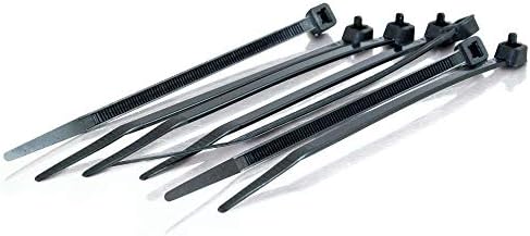 C2G 43036 TAA Compliant Cable Ties, 4 Inch Long, Black, Pack of 100