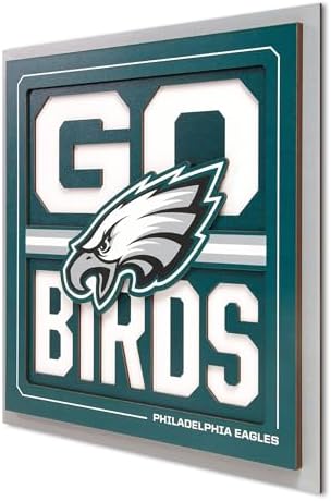 YouTheFan NFL Philadelphia Eagles Slogan Series 3D Wall Art