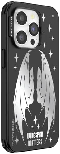 PopSockets iPhone 14 Pro Phone Case with MagSafe- Wingspan | Magnetic, Wireless Charging, Camera & Drop Protection, Bookish, Acotar, Throne, Glass, Sarah