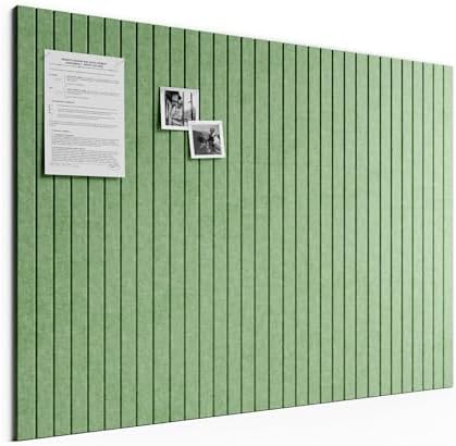 Bumusty 48"x 36" Large Felt Bulletin Board Tiles, Moss Green