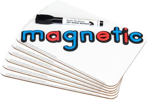 Really Good Stuff 9" X 6" Mini Magnetic Dry Erase Boards Set of 6
