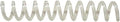 6mm (1/4 in.) Spiral Binding Coils for Reports, Presentations and Proposals | 4:1 Pitch | 12 in. Length | Clear | 30 Sheets Binding Capacity | 100 Pack