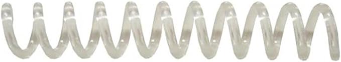 6mm (1/4 in.) Spiral Binding Coils for Reports, Presentations and Proposals | 4:1 Pitch | 12 in. Length | Clear | 30 Sheets Binding Capacity | 100 Pack