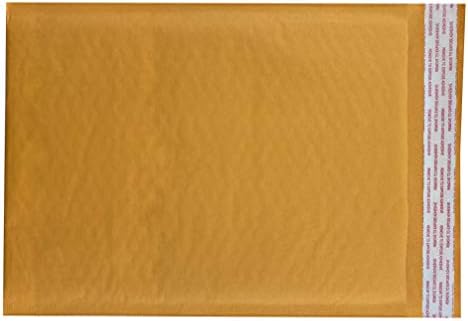 Amazon Basics Kraft Bubble Self-Seal Padded Mailing Envelopes, 10.5" x 16" (Internal Size 10.25" x 15"), Shipping Packaging, Brown, 25-Pack