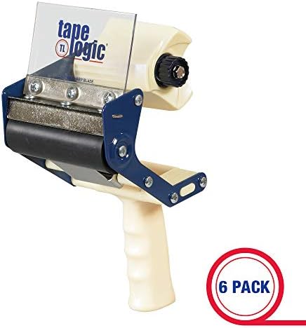 Aviditi Tape Logic 4 Inch Heavy-Duty Packing Tape Dispenser Gun, for Packing, Shipping, Moving and Warehouse Use (6 Dispensers)