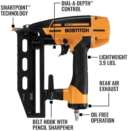 Bostitch 2.5-in X 16-Gauge Clip Head Finishing Pneumatic Nail Gun