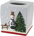 Avanti Linens - Tissue Box Cover, Guest Bathroom Essentials, Holiday Home Decor (Country Friends Collection)