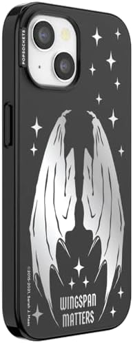 PopSockets iPhone 15 Phone Case with MagSafe- Wingspan | Magnetic, Wireless Charging, Camera & Drop Protection, Bookish, Acotar, Throne, Glass, Sarah